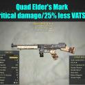 Quad Elder's Mark (+50% critical damage/25% less VATS AP cost)