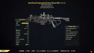 [PC] Quad Enclave Plasma Rifle (+50% Critical Damage / 25% less VATS AP cost) Q5025 - image