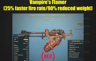 Vampire's Flamer (25% faster fire rate/90% reduced weight) - image
