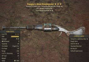 Vampire's Alien Disintegrator [25% faster fire rate/15% faster reload] - image