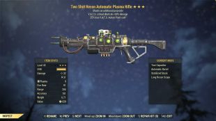 Two Shot Plasma rifle (+50% critical damage, 25% less VATS AP cost) - image