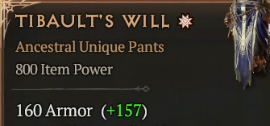800 IP 1GA Tibault's Will - random stats - Season 9 - image