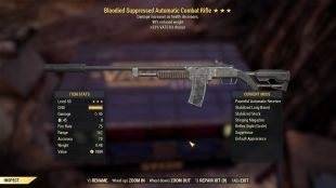 Bloodied Combat Rifle (+50% VATS hit chance, 90% reduced weight) - image