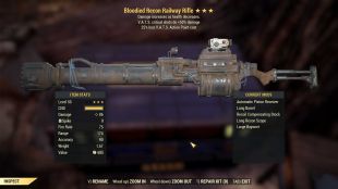Bloodied Railway (+50% critical damage, 25% less VATS AP cost) - image