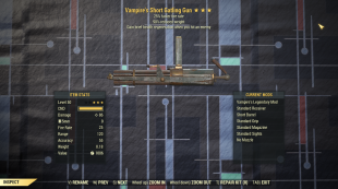 Vampire's 25% Faster FIre Rate Gatling Gun 90% Reduced Weight - image