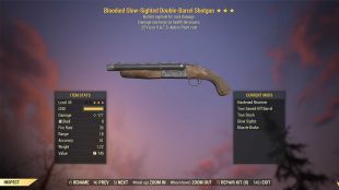 Bloodied Explosive Double-Barrel Shotgun (25% less VATS AP cost) - image