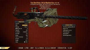 Two Shot 50 Cal Machine Gun (+25% Weapon Speed, -90% Weight) - image