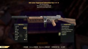 Anti-Armor Submachine Gun (+50% VATS hit chance, 25% less VATS AP cost) - image