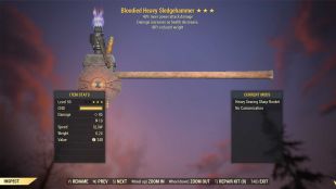 Bloodied Sledgehammer (+40% damage PA, 90% reduced weight) - image