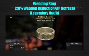 Wedding Ring [20% Weapon Reduction/AP Refresh][Legendary Outfit] - image
