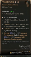 2GA Frostburn (Max Aspect) ✷22.5% Attack Speed ✷3600 Cold Damage - image