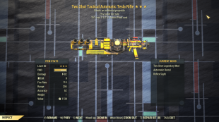 Two Shot 25% Faster Fire Rate Tesla Rifle 25% Less VATS - image