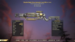 Bloodied Laser rifle (25% faster fire rate, 90% reduced weight) - image