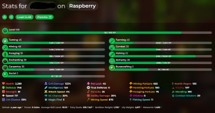Minecraft account / Skill average 35 ( Mining 48 / Farming 43 ) / NW 1.42B / Hypixel lvl 159/Cata 20 - image