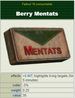 Berry Mentat [+5 INT, highlights living targets (for 5 minutes)][AiD] - image