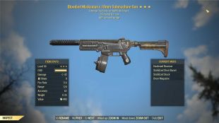 Bloodied 10mm Submachine Gun (25% faster fire rate, 90% reduced weight) - image