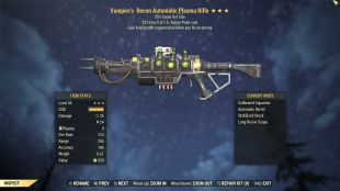 Vampire's Plasma rifle (25% faster fire rate, 25% less VATS AP cost) - image