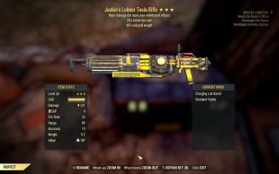 Junkie's Tesla Rifle (25% faster fire rate, 90% reduced weight) [Charging Lobber Barrel mod] - image