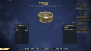 Legendary Wedding Ring (+2 Luck , Sneak) - image