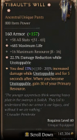 2GA Tibault's Will (13/20) ✷22.5% Damage Reduction ✷685 Maximum Life - image