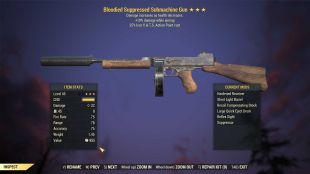 Bloodied Submachine Gun (+25% damage WA, 25% less VATS AP cost) - image