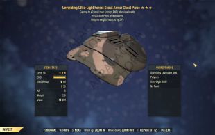 Unyielding Weapon Weight Reduction Forest Scout Armors (5/5 FULL AP REFRESH) - image