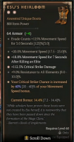 2GA Esu's Heirloom(Max Aspect) ✷112.5% Critical Strike Damage ✷18.8% move speed after elite - image