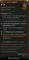 2GA Esu's Heirloom (36/40)✷15% Resistance to All Elements ✷18.8% Move speed after elite - image