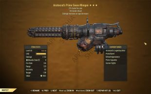 Aristocrat's Gauss Minigun (25% faster fire rate, 15% faster reload)[FULL MODS] - image
