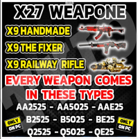 X27 WEAPONS RIFLES BUNDLE [ THE FIXER X9 / HANDMADE X9 / RAILWAY RIFLE X9] - image