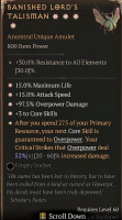 ✵✵✵✵ 4GA Banished Lord's Talisman ✵✵✵✵ 52/60 Aspect - Instant Delivery Season 9 - image