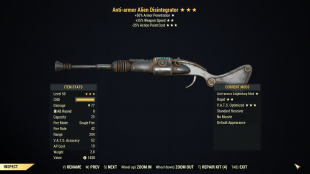 [PC] Anti-armor Alien Disintegrator (+25% Weapon Speed / 25% less VATS AP cost) - image