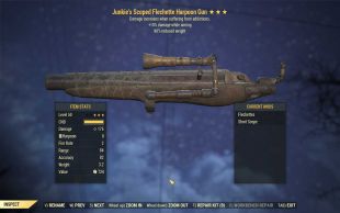 Junkie's Harpoon Gun (+25% damage WA, 90% reduced weight) - image