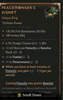 Peacemonger's Signet 750 IP - Season 7 - image
