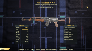 Junkie's 25% Faster fire rate + 25% less VATS Handmade - image