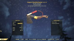 Vampire's Hatchet (40% Faster Swing Speed, 90% reduced weight) - image