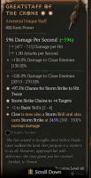 2GA Greatstaff of the Crone (245/350) ✷ +4 Targets ✷ 97.5% Chance Hit Twice - image