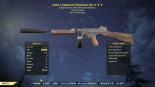 Junkie's Submachine Gun (+50% VATS hit chance, 15% faster reload) - image