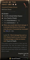 2GA Craze of the Dead God (15/30) ✷4 Touch of Death ✷12% Critical Strike Chance - image
