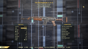 Two Shot 25% Faster Fire Rate Handmade 25% Less VATS - image