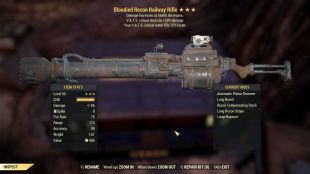 Bloodied Railway (+50% critical damage, VATS crit fills 15% faster) - image