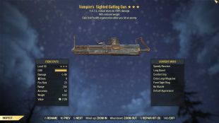 Vampire's Gatling Gun (+50% critical damage, 90% reduced weight) - image