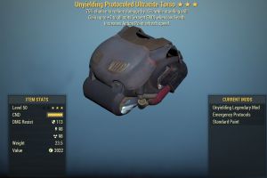 Ultracite Unyielding Sentinel [Full SeT] [5/5 AP](Jet pack arm)[Power Armor] - image