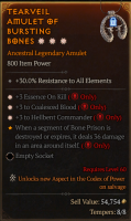 S9- 3GA Amulets +  Essence On Kill / +3 Coalesced Blood / +3 Hellbent Commander(apamc) - image