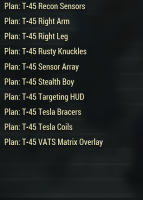 All 36 Plans for Power Armor T-45 [Bundle Plans] - image