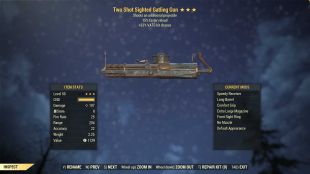 Two Shot Gatling Gun (+50% VATS hit chance, 15% faster reload) - image