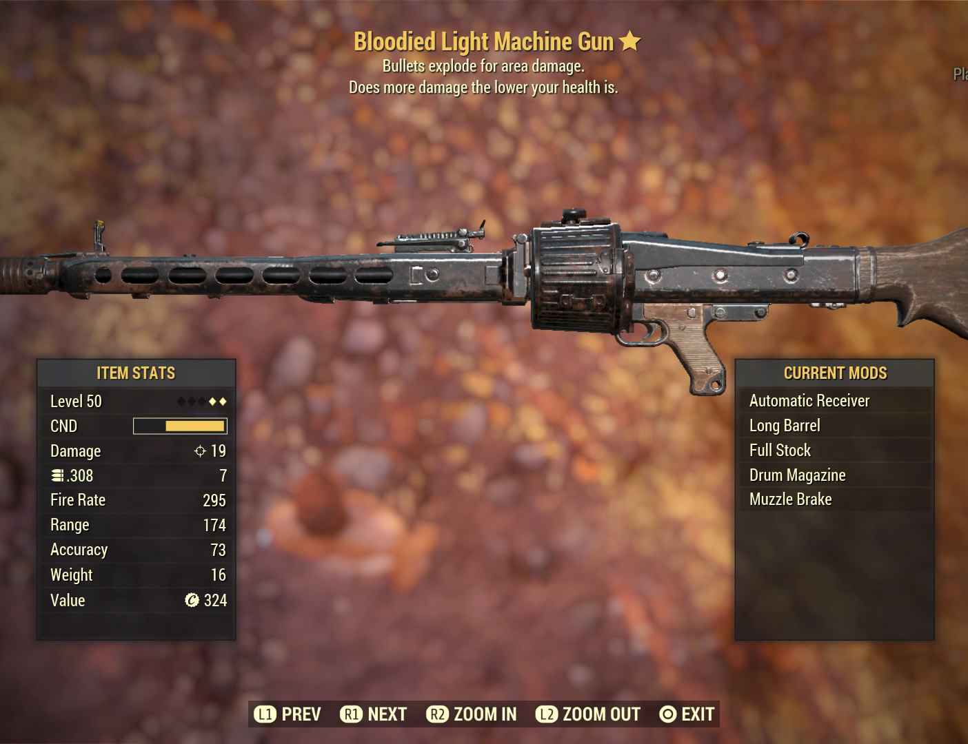 Fallout 76 light machine gun mods minecraft