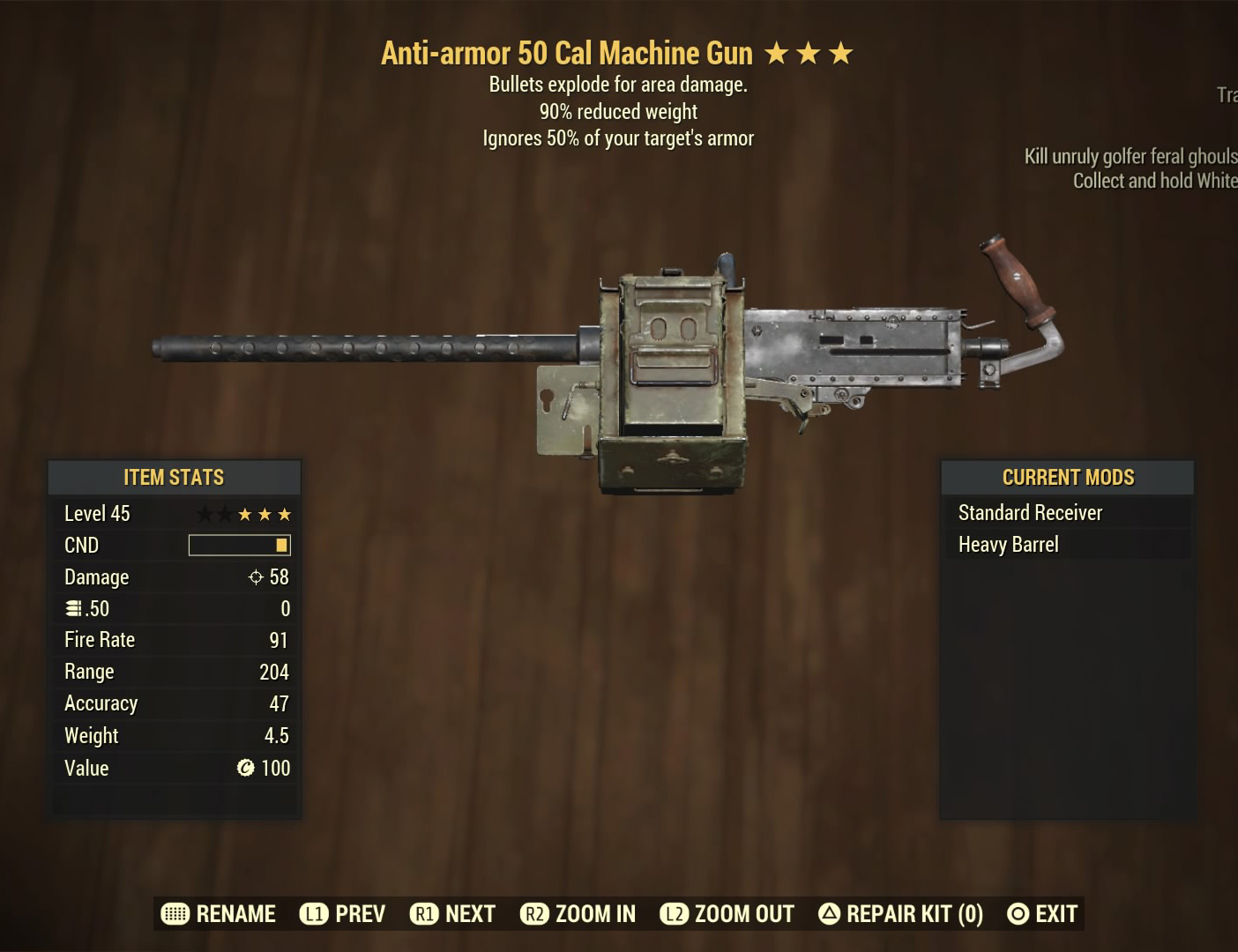 Fallout 4 50 cal machine gun фото 9