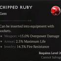 Chipped Ruby - Diablo 4 Gems