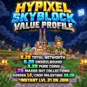 ⚡SKYBLOCK PROFILE ⚡ 8.2 BILLION UNSOULBOUND ⚡8.2 BILLION TOTAL ⚡3.2B PURE COINS